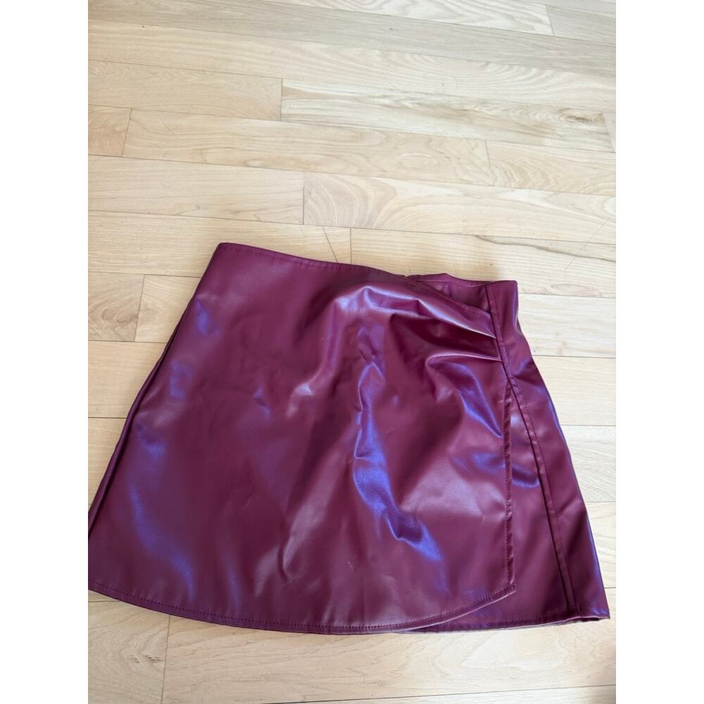 Shein Burgundy Skirt